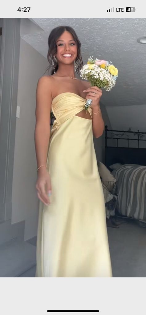 Navy And Yellow Prom, Prom Yellow Dress, Prom Yellow, Yellow Prom Dress, Yellow Prom, Prom Inspo, Navy And Yellow, Prom Dresses Yellow, Cute Prom Dresses