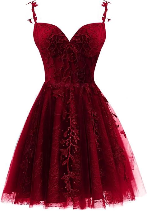 Grad Dresses Grade 8 Dark Red, Winter Semi Formal Dresses Long, Red And Black Dama Dresses, Sweethearts Dance Dresses, Middle School Homecoming Dresses, Turnabout Dresses, Prom Dresses Short Red, Red Dama Dresses, Red Prom Dress Short