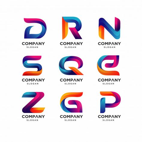 Modern letters d r n logo templates Premium Vector R N Logo, Infotech Logo, Eco Friendly Logo Design, Red Logo Design, Free Logos, Photoshop Logo, Logo Design Set, N Logo, Abstract Graphic Design