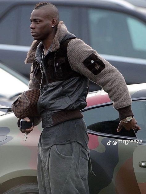 Workwear Fashion Men, Mario Balotelli, Football Fashion, Outfit Collage, Streetwear Aesthetic, Workwear Fashion, Mens Streetwear, Comme Des Garcons, Fashion Killa