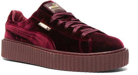 Fenty by Puma Creepers Velvet Velvet Creepers, Fenty Creepers, Puma Creepers, Puma Fenty, Fenty X Puma, Streetwear Sneakers, Fenty Puma, Gold Branding, Royal Purple