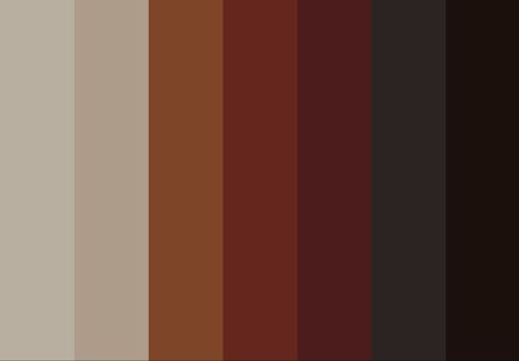 Brown And Red Colour Palette, Flesh Color Palette, Silent Hill Color Palette, Post Apocalyptic Color Palette, Werewolf Color Palette, Steam Punk Color Palette, Rusty Color Palette, Color Palette For Oc, Supernatural Color Palette