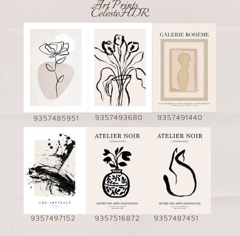 Bloxburg Picture Codes Window, Bloxburg Decals Codes Modern Art, Welcome Codes For Bloxburg, Bloxburg Picture Codes Modern Black, Adress Number Bloxburg Decal, Matisse Bloxburg Codes, Bloxburg Art Decal Codes, Ids Quadros Bloxburg, Bloxburg Yoga Studio Decals