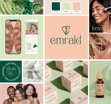 Cosmetics Brand Color Palette, Mood Board Skincare, Beauty Brand Mood Board, Skincare Brand Moodboard, Skin Care Mood Board, Color Palette For Beauty Brand, Cosmetics Color Palette, Cosmetic Color Palette, Skin Care Brand Identity