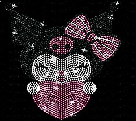 Bling Bling Wallpaper, Hotfix Rhinestone Ideas, Bedazzled Clothes, Bedazzled Art, Hello Kitty Rhinestone, Rhinestone Halloween, Rhinestone Designs Pattern, Rhinestone Projects, Heart Iphone Wallpaper