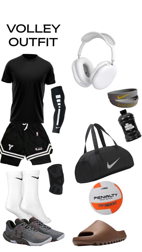 #volleyball #volleyballoutfit Mens Volleyball Aesthetic, Volleyball Outfits Men, Volleyball Guys, Volleyball Fits, Training Outfit Men, Casual Athletic Outfits, Boys Fashion Aesthetic, Volleyball Men, Basketball Game Outfit Women