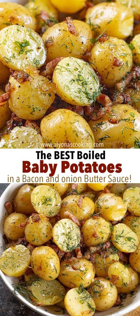 Boil Small Potatoes, Boiling Small Potatoes, Dill Red Potatoes, Small Potatoes Recipe Stove, Boiled Golden Potato Recipes, Small Gold Potatoes, Boiled Mini Potatoes, Best Boiled Potatoes Recipe, Small Patotoes Recipes