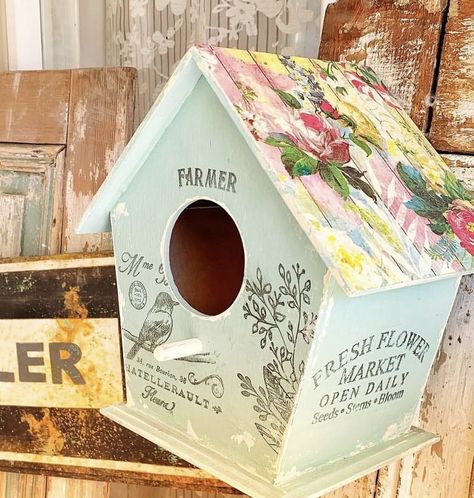 Fresh Market, Bird Houses, Farmer, Flowers