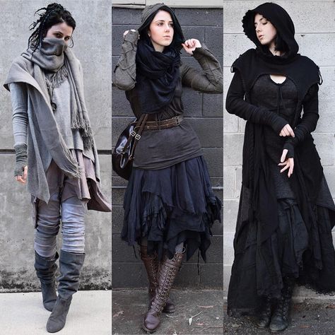 August Faves 🍂 Which is your fave, 1, 2 or 3? ~~~ Hey guys! I’m off to Tasmania for a week this coming Monday ✈️ Eveb though it’s still… Dark Mori Fashion, Female Ocs, Strega Fashion, Ren Faire Costume, Dark Mori, Star Wars Fashion, Arte Punk, Apocalyptic Fashion, Mori Fashion