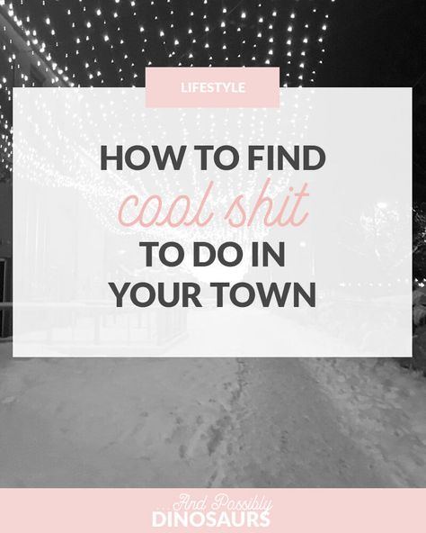 Chances are, even if you live in a small town, there are plenty of cool things to do! You just have to know where to look. Things To Do In A Small Town, Cool Things To Do, How We Met, Reading At Home, Local Library, Blogging Advice, Pottery Classes, Free Event, Cool Things