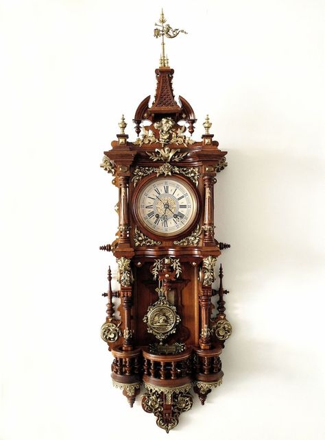 Antique Clock On Shelf Images, Large Wall Clocks Living Room Antique, Antique Fireplace Clock, Antique Shelf Clock, Vintage Clock Aesthetic, Ornate Clock, Victorian Clock, Old Fashioned Clock, German Clock