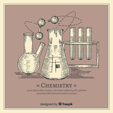 Vintage Chemistry Aesthetic, Science Vintage Aesthetic, Chemistry Poster Aesthetic, Vintage Chemistry Illustration, Vintage Chemistry Poster, Old Science Aesthetic, Chemistry Notion Cover, Chemistry Aesthetic Vintage, Chemistry Aesthetic Background