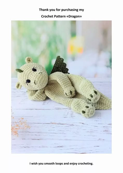 patterntoysfunnyDragon (1) (1).pdf Crochet Baby Rattle, Lovey Pattern, Toys For Tots, Crochet Lovey, Crochet Toys Free, Crochet Stitches Free, Crochet Dragon, Easy Crochet Stitches, Dragon Toys