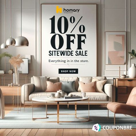 Enjoy 10% off across the entire Homary store! Upgrade your home with stylish furniture, decor, and more at discounted prices. Don’t miss out! ✨🛋️

#CouponBre #HomaryCoupon #HomaryDeals #SummerEssentials #HomeDecor #SeasonalSavings #HomeImprovement #SummerSale #SummerSale2024 #FurnitureSale #FurnitureDeals Chic Outdoor Furniture, Furniture Promo, Black Friday Furniture, Smart Bathroom, Sitewide Sale, Portable Table, Upgrade Your Home, Clock Decor, Round Wall Clocks