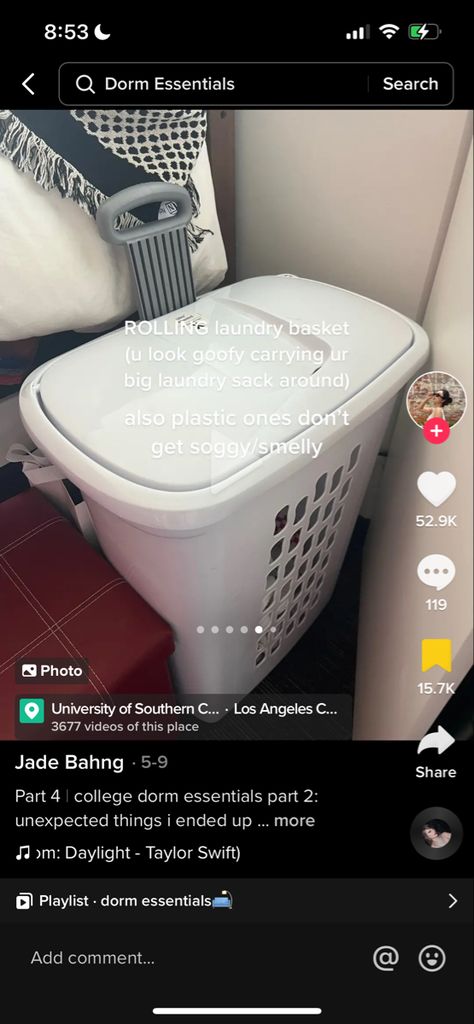 College Laundry Basket, College Laundry, Dorm Laundry, Rolling Laundry Basket, Dorm Stuff, Laundry Bin, College Dorms, Laundry Essentials, College Dorm Essentials