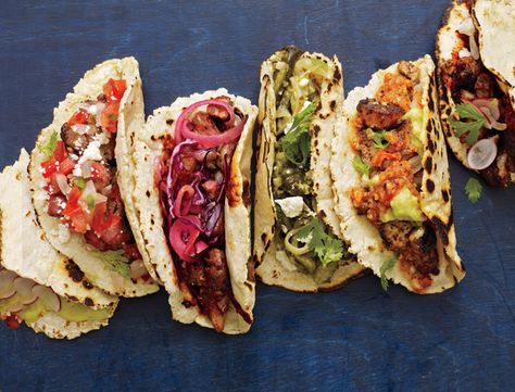 How to Throw the World's Best Taco Party - Bon Appétit Meat And Veggies, Tacos And Tequila, Taco Party, Homemade Tacos, Think Food, You're Invited, Snacks Für Party, Taco Recipes, Mexican Dishes