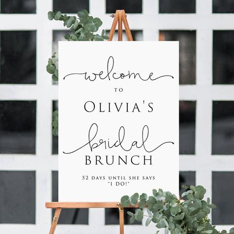 Bridesmaids Brunch, Wedding Shower Brunch, Bachelorette Brunch, Middle Daughter, Bridal Things, Event Signs, Smith Wedding, Bridal Shower Inspo, Bridal Shower Planning