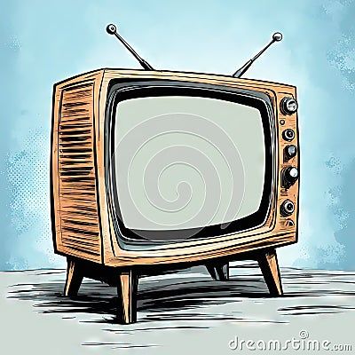 vintage-rustic-background-old-cartoon-tv-style-comic-book-place-text Retro Tv Drawing, Old Tv Drawing, Style Comic, Rustic Background, Retro Tv, Old Cartoons, Old Fashion, Fashion Tv, Old Furniture