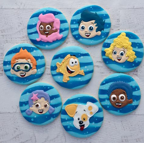 Bubble Guppies Birthday Cookies Bubble Guppies Birthday, Bubble Guppies, Cookie Ideas, Birthday Cookies, Decorated Cookies, Nickelodeon, Cookie Decorating, Sugar Cookies, Sugar Cookie