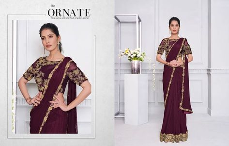 Phone No:- +91 85111 40531 Album No :- 2369 Rate 3,015/-INR To 3,365/-INR + 5% G.S.T + Shipping Saree Fabric :- Laycra, Silk, Georgette, Net Blouse Fabric :- Laycra, Silk, Georgette, Net Work :- Embroidery For Order Please Whatsapp #saree #fashion #sarees #sareeblouse #sari #ethicwear #sareefashion #instashopping #designercollection #worldwide #onlineshopping #fbshopping #asianhautecouture Wine Colour Saree, Raw Silk Blouse, Purple Embroidery, Sequence Saree, Wine Colour, Net Blouse, Wine Purple, Net Blouses, Zari Embroidery