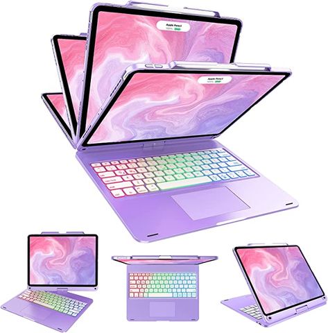 Ipad Pro 12 9 Case, Ipad Pro 12 9 Case With Keyboard, Purple Ipad, Ipad Pro 12.9, Apple Pad, Ipad Pro With Magic Keyboard, Ipad Pro Keyboard Case, Ipad Pro 12.9 Inch, Ipad Air 5 Case With Keyboard