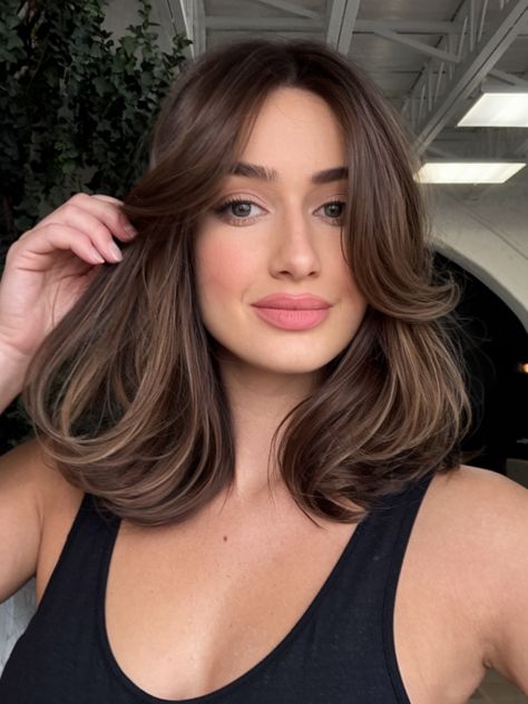 25 Winter Brown Hair Color Ideas for 2024 - 2025: Shades You'll Love - Fall Update 2024 Light Brown Hair Colour Shades, Ash Brown Subtle Balayage, Brown Hair With Highlights On Short Hair, Mocha Brunette Balayage, Balayage For Ash Brown Hair, Light Mocha Hair, Soft Ash Brown Hair, Brown Hair Ideas For Winter, Hair Color Trends Fall 2024