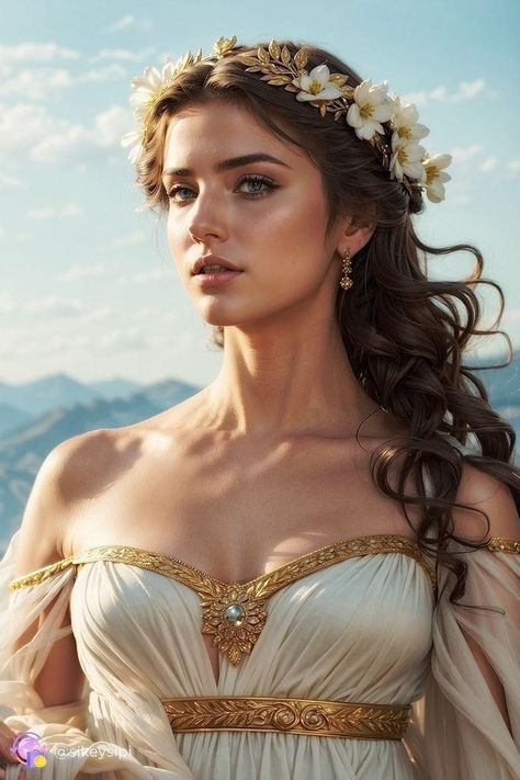 Greek Fashion Modern, Helen Troy, Helena Of Troy, Egyptian Goddess Dress, Aphrodite Greek Goddess, Sea Backdrop, Greek Goddess Aphrodite, Greek Mythology Goddesses, Eternal Symbol