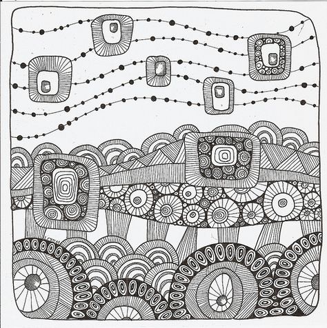 Tangle 68 | Flickr - Photo Sharing! Zentangle Ideas, Zen Tangle, Tangle Doodle, Zentangle Designs, Doodle Inspiration, Tangle Art, Tangle Patterns, Zentangle Drawings, Doodles Zentangles