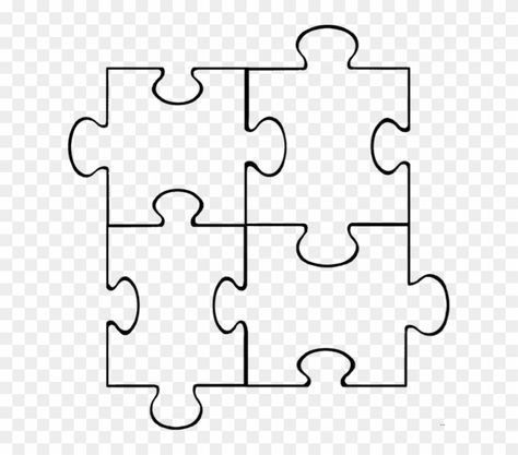 Puzzle Pieces Template, Blank Puzzle Pieces, Blank Puzzle, Free Printable Crossword Puzzles, Puzzle Piece Template, Jigsaw Piece, Large Puzzle Pieces, Clip Art Free, Free Puzzles