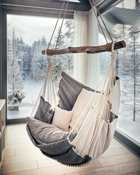 10 Best Hammock Chairs for Your Backyard - Outdoor Hammock Chairs Koti Diy, Hygge Living, Hygge Style, Dekorasi Kamar Tidur, Hammock Chair, Swinging Chair, Design Case, My New Room, Girls Room