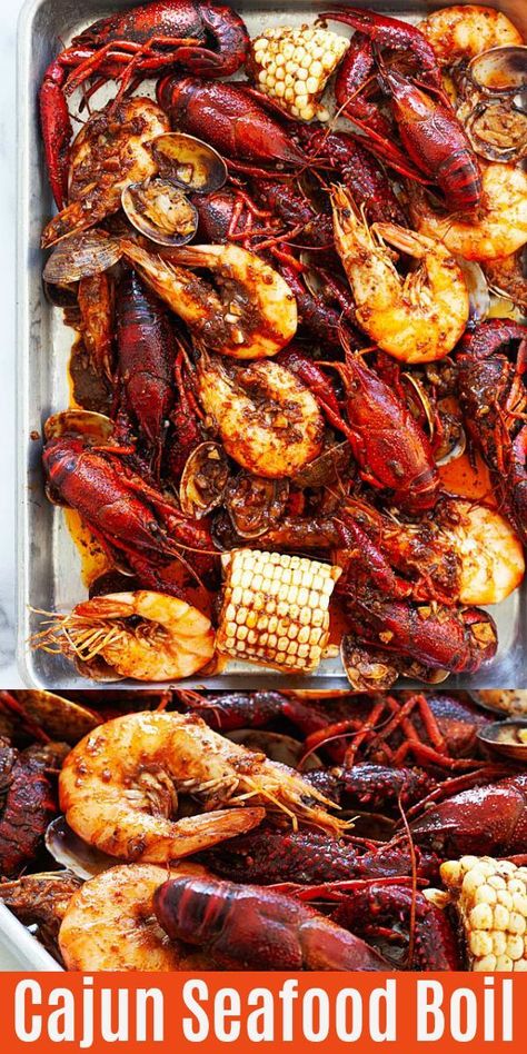 Cajun Seafood Boil Recipe, Seafood Boil Recipe, Crawfish Boil Recipe, Malaysia Recipes, Cajun Seafood Boil, Seafood Boil Party, Shrimp Boil Recipe, Cajun Shrimp Recipes, Crawfish Recipes