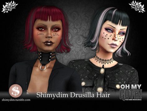 Vampire Hair Sims 4 Cc, Sims 4 Cc Trad Goth Hair, Goth Hair Cc Sims 4, Goth Clothing Sims 4 Cc, Sims 4 Vampire Cc Hair, Sims 4 Oh My Goth, Sims 4 Gothic Hair, Sims 4 Cc Mall Goth, Goth Hair Sims 4