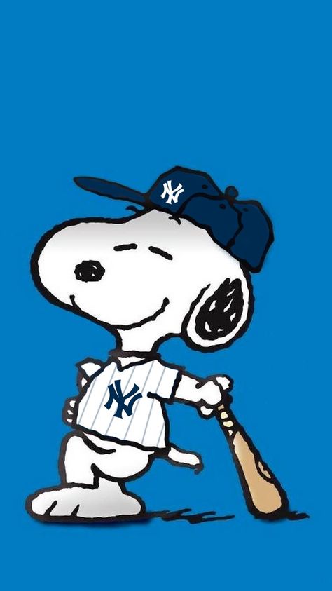 Yankees Wallpaper, Charlie Brown Wallpaper, Baseball Valentine, Baseball Backgrounds, Charlie Brown Characters, Baseball Wallpaper, Free Cross Stitch Charts, Peanuts Comic Strip, Snoopy Funny