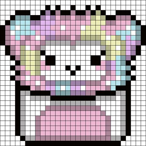 Squishmallow Alpha Pattern, Squishmallow Melty Beads, Hama Beads Squishmallow, Squishmallow Pixel Art, Squishmallow Cross Stitch, Squishmallow Perler Bead Patterns, Squishmallow Perler Beads, Squishmallow Perler, Bigfoot Squishmallow