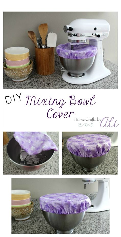 Mixing Bowl Cover, Bowl Cover, Beginner Sewing, Beginner Sewing Projects Easy, Leftover Fabric, Fabric Baskets, Sewing Projects For Beginners, Love Sewing, Sewing Gifts