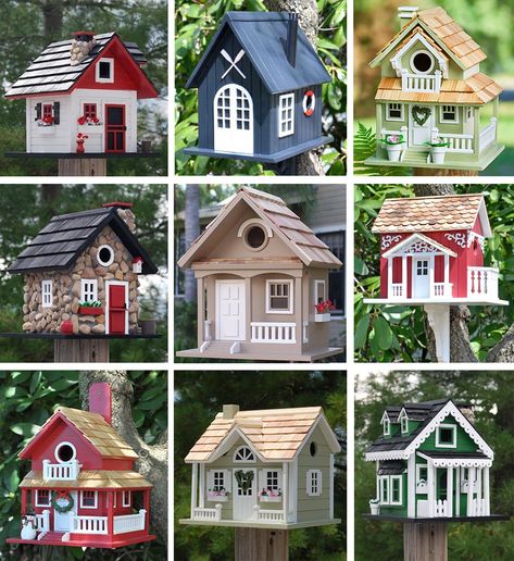 Colorful Bird Houses, Bird House Plans Free, Casa Hobbit, Homemade Bird Houses, Bird Houses Ideas Diy, Beautiful Birdhouses, Bird House Feeder, Bird House Plans, Wooden Bird Houses