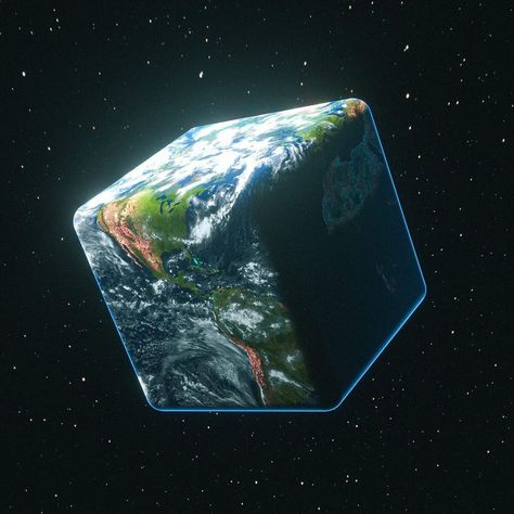 Space Art Gallery on Instagram: “Cube Earth ▪️®️ - - - - - art by @patrick_4d  #astronomy #earth #planets #spaceart #galaxy #nasa #cosmos #telescope #hubble #science…” Alien Tattoos, Real Minecraft, Minecraft Earth, Telescope Hubble, Space Art Gallery, Moon Girl, Space Lovers, Science Humor, Space Travel