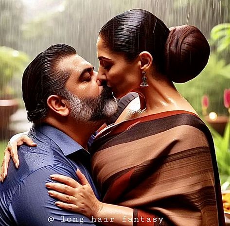 Antique Photo Frames, Big Bun Hair, Indian Couple, Big Bun, Vidya Balan, Love My Body, Slicked Back Hair, Bun Hair, Slick Hairstyles