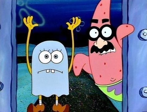 SpongeBob Freeze Frames Spongebob And Patrick, Cartoon Character, Cartoon Characters, Halloween, Blue