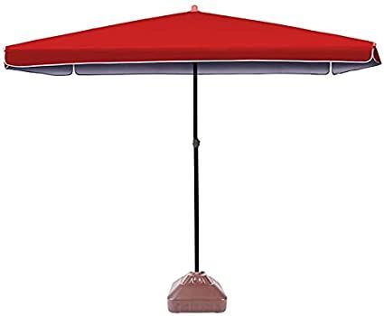 Large Umbrella, Height Adjustable, Lawn Garden, Patio Umbrella, Sun Protection, Double Layer, Red And Blue, Umbrella, Lawn