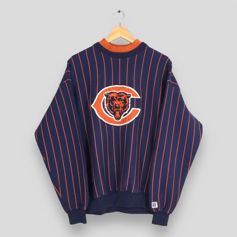 Vintage Chicago Bears NFL Sweatshirt Xlarge Chicago Bears Embroidery Logo Crewneck Bears American Football Sweater Chicago Bears Jumper XL - Etsy Vintage Chicago Bears, Nfl Sweatshirt, Football Sweater, Bear Man, Bear Outfits, Chicago Bears, American Football, Embroidery Logo, Bears