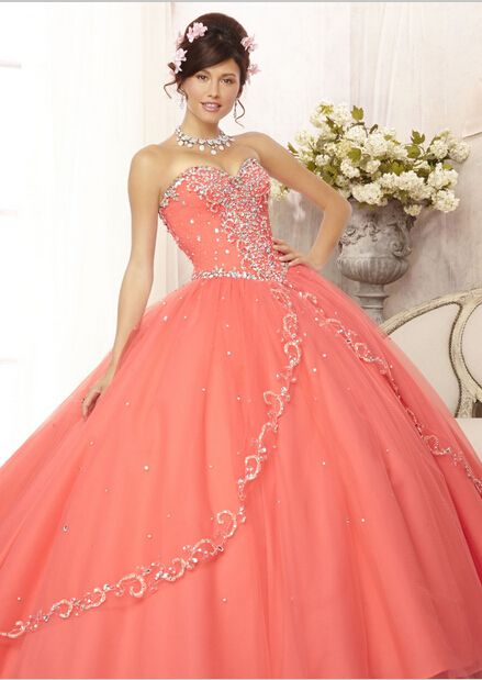 Vrts Coral Quinceanera Dresses, Mori Lee Quinceanera Dresses, Baju Kahwin, Sweet 15 Dresses, Quinceñera Dresses, Prom 2014, Madeline Gardner, Quinceanera Ideas, Prom Ball Gown