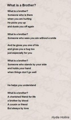 Letters To Brother From Sister, Poem For Brother From Sister, Poems For Brother, Brother Poems From Sister, Letter To My Brother, Happy Birthday Big Sister, Brother Poems, Happy Birthday My Brother, Brother N Sister Quotes