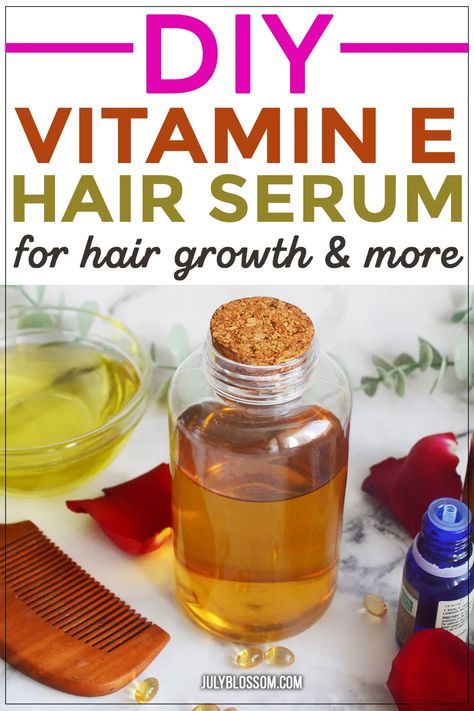 Hair Serum For Hair Growth, Serum For Hair Growth, Diy Hair Serum, Vitamin E Hair, Serum For Hair, Diy Serum, Hair Growth Challenge, Best Hair Oil, Hair Growth Supplement