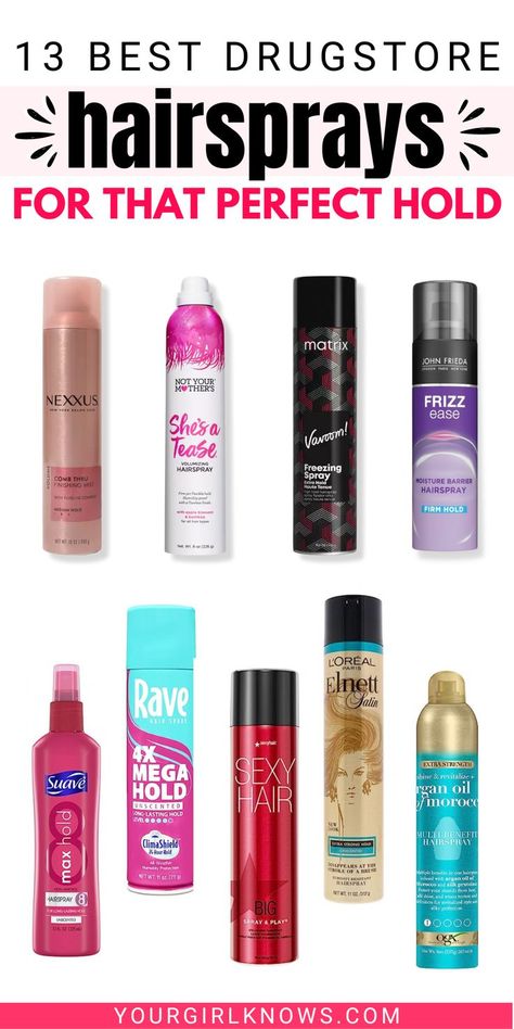 We talked to the experts and found the best drugstore hairsprays. Whether you're looking for a flexible hold or maximum control, we've got you covered. Plus, these sprays are all under $10! Best Drugstore Hairspray, No Looking Back, Best Hairspray, Drugstore Shampoo, Fall Makeup Trend, Drugstore Hair Products, Hair Volume Spray, Getting Rid Of Dandruff, Oily Hair