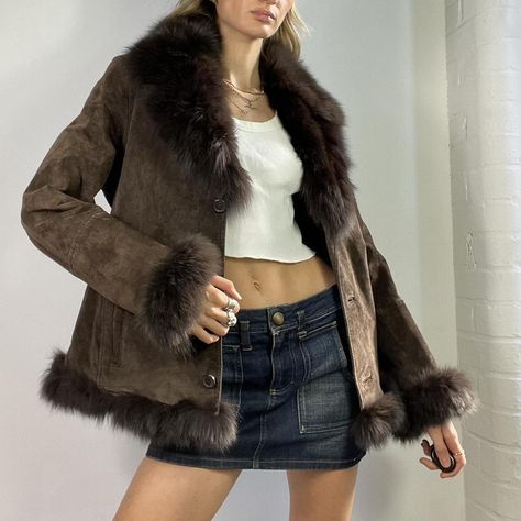 Vintage penny lane jacket 90s sheepskin jacket.... - Depop Penny Lane Jacket, Penny Lane Aesthetic, Pennylane Jacket, Style Vintage Outfits, Chef Kiss, 2000s Girl, Wife Aesthetic, Baddie Vibes, Visual Archive