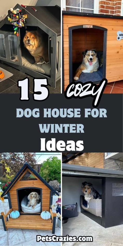 Outdoor Winter Dog House, Outdoor Dog Area Winter, Diy Insulated Dog House Winter, Heat Lamp For Dog House, Dog House For Winter, Diy Insulated Dog House, Dog House Plans Insulated, Dog House Diy Outdoor, Heated Dog House