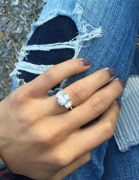 With it being engagement season, we’re spotlighting stunning engagement rings to swoon over. We're talking gems that can... Oval Engagement, Stunning Engagement Ring, Tiffany Jewelry, Dream Engagement, Engagement Rings Oval, Stone Engagement, Dream Ring, Unique Engagement Rings, Diamond Wedding