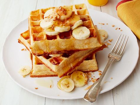 Get this all-star, easy-to-follow Overnight Belgian Waffles recipe from Ina Garten Cinnamon Waffles Recipe, Belgian Waffles Recipe, Cheese Waffles, Ina Garten Recipes, Waffles Recipe, Belgian Waffles, Delicious Breakfast Recipes, Waffle Iron, Waffle Recipes