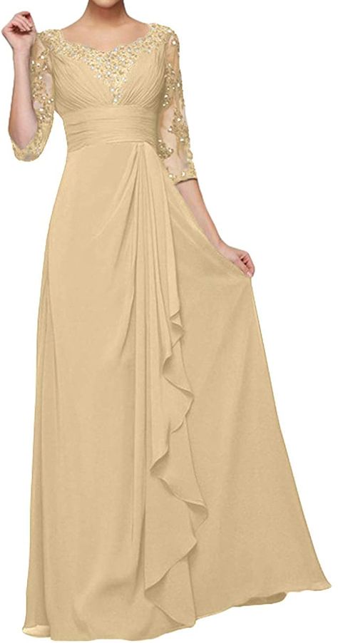 Gold Mother Of The Bride Dress Long Plus Size, Principal Sponsor Gown Style Beige, Mother Of The Bride Gold Dresses, Beige Gowns Principal Sponsor, Mother Of The Bride Dresses Champagne, Champagne Dress Formal, Long Gown Elegant, Grooms Mom Dress, Gold Gown Dress